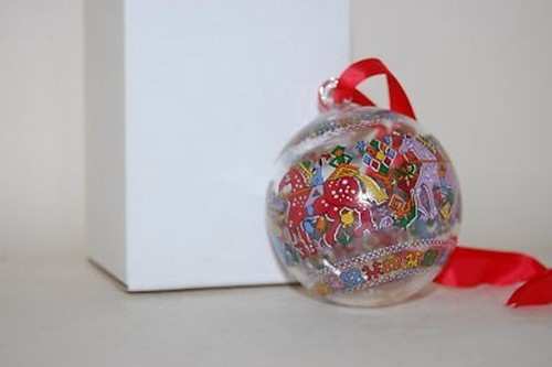 Weihnachtskugel kristall 1992 - kristall,