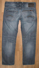 G- STAR ORIGINALS RAW " ATTACC LOW STRAIGHT " Herren- JEANS in blau W33"/ L30"