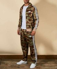 Adidas Firebird Camouflage Anzug Jacke Hose Camo Tracksuit Jacket Choco S-XXL