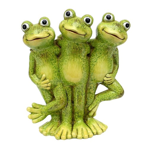 Lustige keramik froschgruppe - keramik,