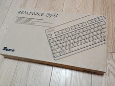 Topre Realforce 87UB Tenkeyless Keyboard schwarz gebraucht, funktioniert mit Box