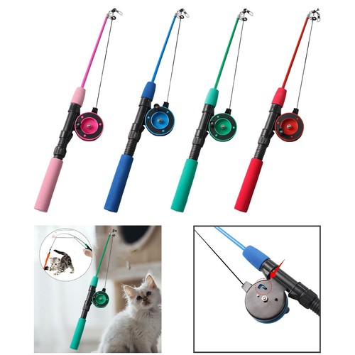 Teleskop spielstab für katzen - teleskop-spielstab,