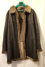 Echt Ledermantel mit Lammfellfutter, abnehmbare Kapuze + eine Velour Lederjacke 