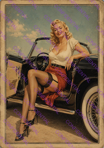 Pin girl oldtimer vintage - pin,