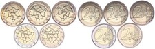 Belgien 5 x 2 Euro 2006 Lot