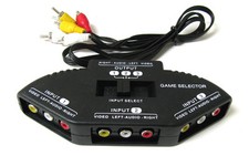 3-Wege-Rca-Av-Audio-Video-Umschalter-Auswahlbox Mit Rca/3-Kabel  /