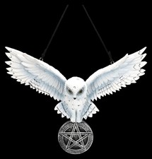 Wandrelief schneeeule talisman - schneeeule,