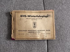 BVG Winterfahrplan 1963/1964