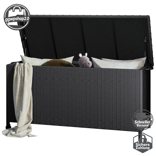Rattan auflagenbox 480 liter - auflagenbox,