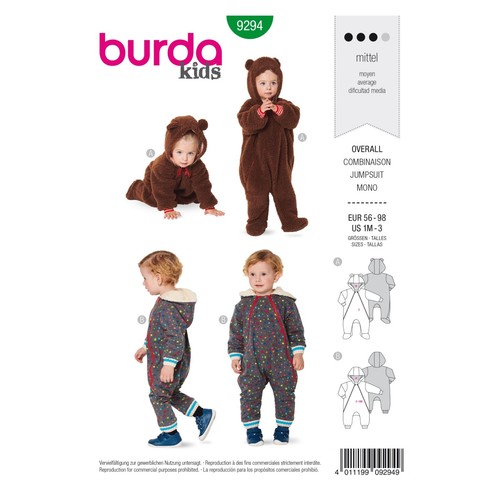 Schnittmuster burda kids - schnittmuster,