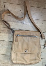 Fossil Umhängetasche Leder camel gelb 