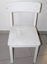 DDR Kinderstuhl Holz Frankfurter Stuhl Bauhaus weis VEB 