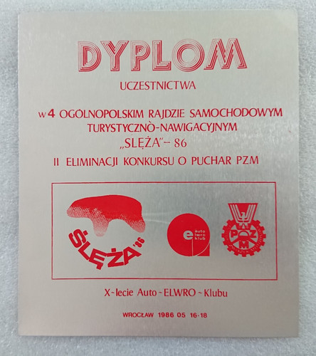 Alte plakette medaille dyplom - alte,