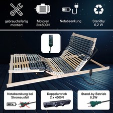 TERRA 42-E  elektrisch verstellbarer Lattenrost Motorrahmen mit Notabsenkung