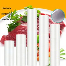 Vakuumrollen Vakuumfolie Vakuum Vakuumierbeutel für Vakuumier 15 25 30cm x 6m