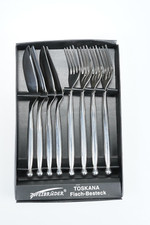 Zweibrüder Fischbesteck "Toskana", 4 Messer, 4 Gabeln