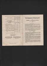 DRESDEN, Prospekt 1928, Holzhauer-Lohntarif d sächsischen Staatsforstverwaltung