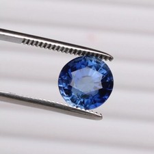 6,30 ct. zertifizierter Royal Ceylon blauer Saphir Rundschliff Edel lose Edel...