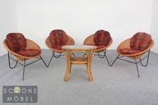 Mid Century Korbsessel Retro Original 50er Jahre DDR Sessel Vintage Stil