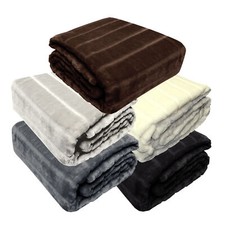 Decke 150x200 cm Cashmere Touch Plüsch Kuscheldecke einfarbig Plaid Nerz Optik