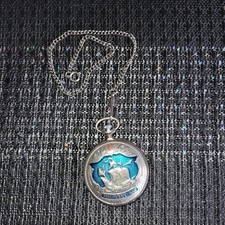 Molnija Taschenuhr Handaufzug, Silber, Metallgehäuse Discovery Day UDSSR