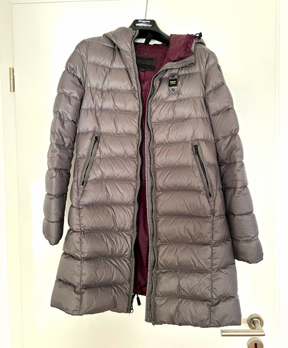 Blauer damen steppmantel - blauer,