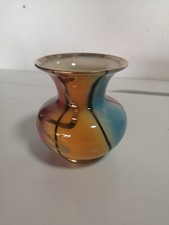 Foreign Keramikvase 50/60er  Vintage H. 11,5cm Hochglanz 