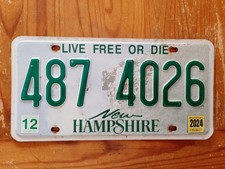 1 X Original USA Nummernschild