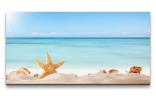 120x60cm leinwandbild strand - 120x60cm,