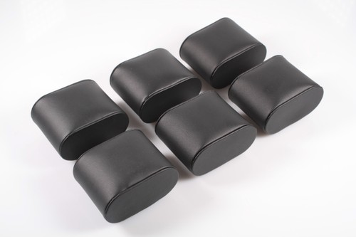 Uhrenkissen schwarz aus - 6x,