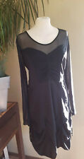 Glamz Kleid, schwarz mit Netz, Gr. 38 neuwertig