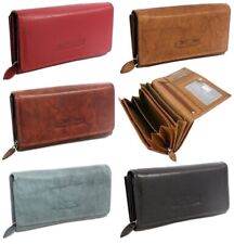 Damen Echt-Leder Geldbörse