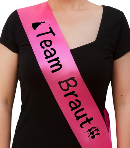 Team braut schärpe pink - team, in