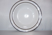 Suppenteller 21,5 cm Simona brauner Rand braun Winterling Kirchenlamitz