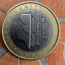 1-Euro Münze Niederlande 1999