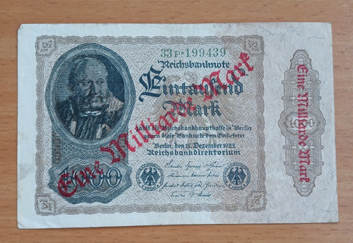 Reichsbanknote 1000 mark - reichsbanknote,