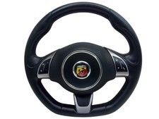 Lenkrad Leder-Sportlenkrad Multifunktion passt für FIAT 500/595/695 1.4 ABARTH