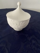 Konfekt Schale m. Deckel Porzellan Selb Retro Muster Form 1953 Heinrich Bavaria 