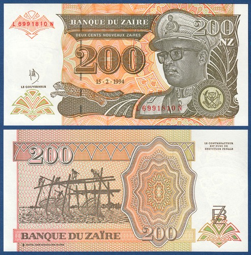 Zaire 200 nouveaux - zaire, zaires