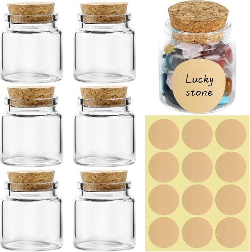 Stück mini glasflaschen - 6,
