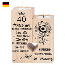 40. Geburtstag Kerzenhalter