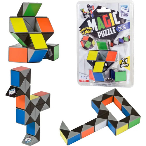 Clown magic puzzle multicolour - clown,