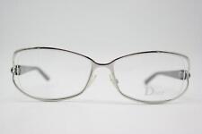 Brille Christian Dior CD3728 Silber Schwarz Blau Oval Brillengestell Neu