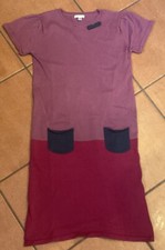 kurzärmeliges Strickkleid Verbaudet Mädchen 150cm Violett/Pink Baumwolle neu