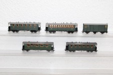 Bemo H0e Konvolut Personenwagen DB Ep. III ** 5 Stck ** teilweise OVP (W64)