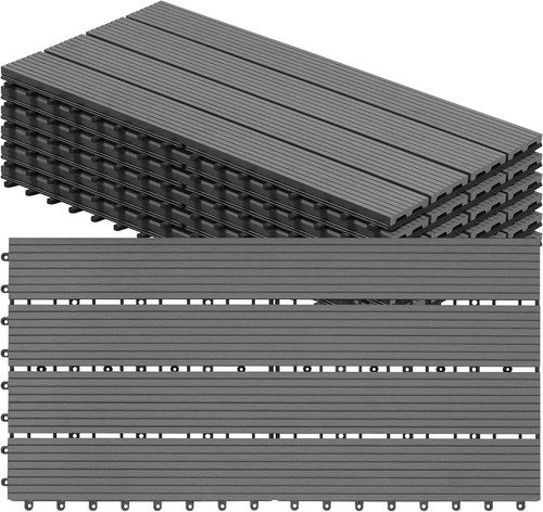 Wpc terrassenfliesen 2m - wpc, 1㎡/2m²