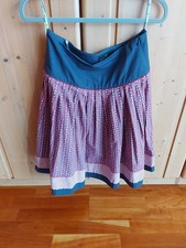 Trachtenrock Gr. 38 Dunkelblau / Weinrot