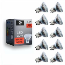 10er GU10 LED Leuchtmittel SMD Warmweiß 3,5W 230V 280lm SMD Strahler Birne Spot