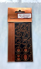 Tiffanytechnik  / Uhren Bau Zubehör /    Ziffern Massiv Messing / Fa. Selva  BRD