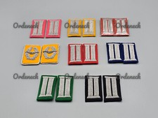 BUNDESWEHR KRAGENSPIEGEL - HANDGESTICKT - OFFIZIER - FARBE WÄHLBAR - NEUWERTIG!